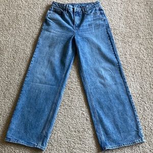 NWOT Old Navy Extra High Rise Wide Leg Jeans